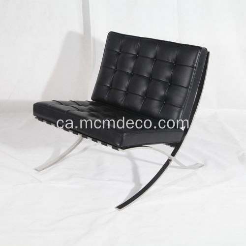 Knoll Barcelona Leather Lounge Reproduction